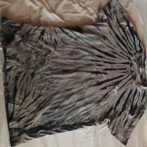 pink soft black grey and white tye die shirt